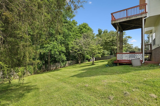 7607 Birdsong Ct, Fairview, TN 37062 - view of yard with a deck