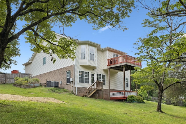7607 Birdsong Ct, Fairview, TN 37062 - rear view of house featuring a wooden deck and a balcony