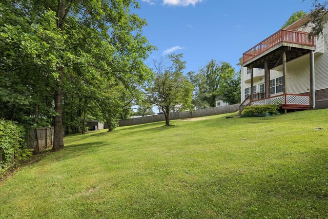 7607 Birdsong Ct, Fairview, TN 37062 - view of yard featuring a deck