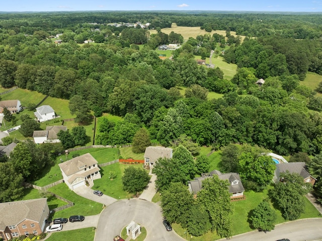 7607 Birdsong Ct, Fairview, TN 37062 - aerial view of residential area featuring a heavily wooded area