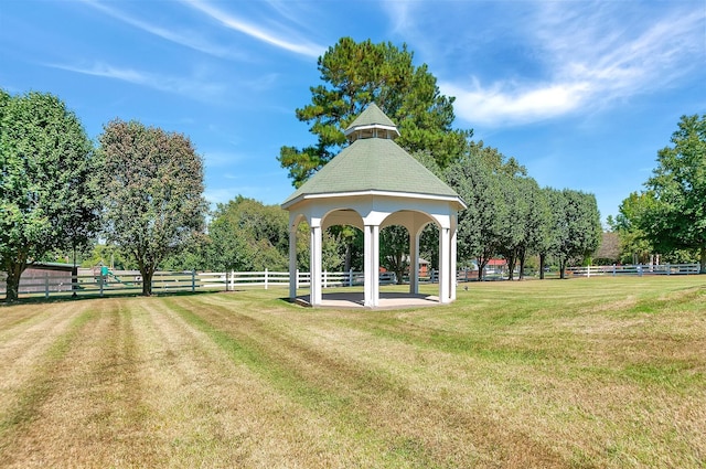 7607 Birdsong Ct, Fairview, TN 37062 - view of yard with a gazebo