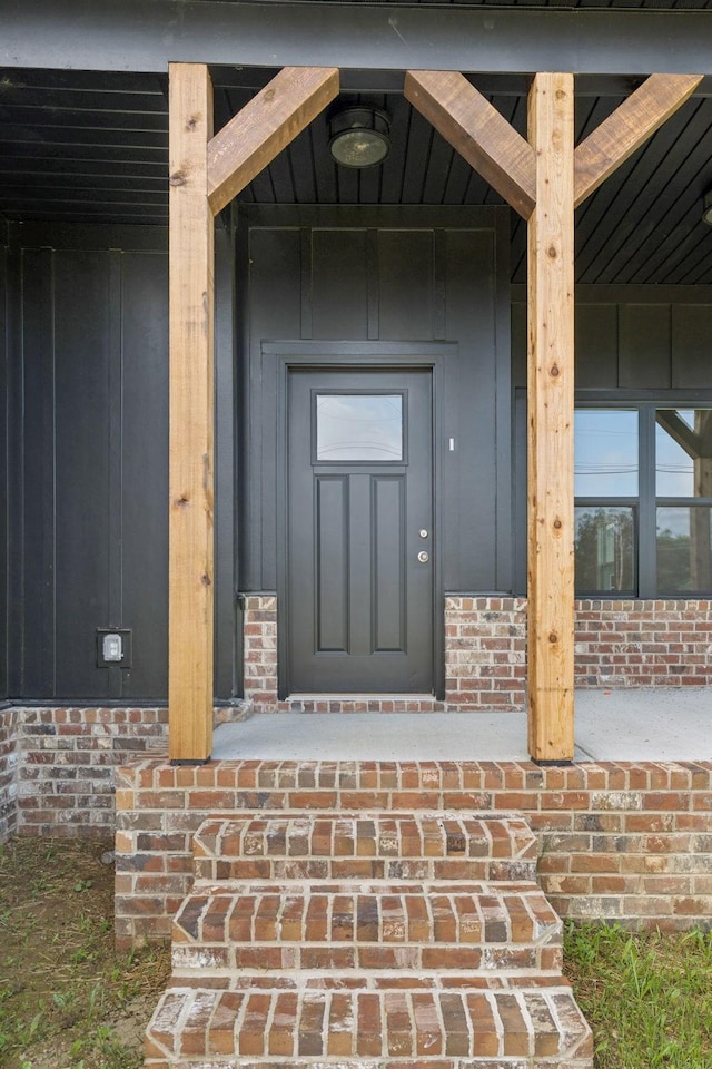 578 Oak Glen Dr, Smithville, TN 37166 - property entrance featuring brick siding and covered porch