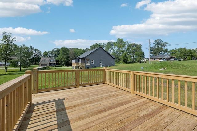 578 Oak Glen Dr, Smithville, TN 37166 - wooden terrace with a yard