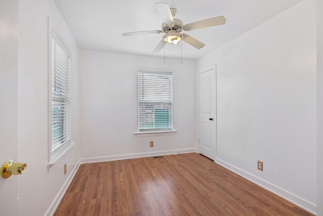 354 9th Ave N, Franklin, TN 37064 - empty room featuring wood finished floors and a ceiling fan