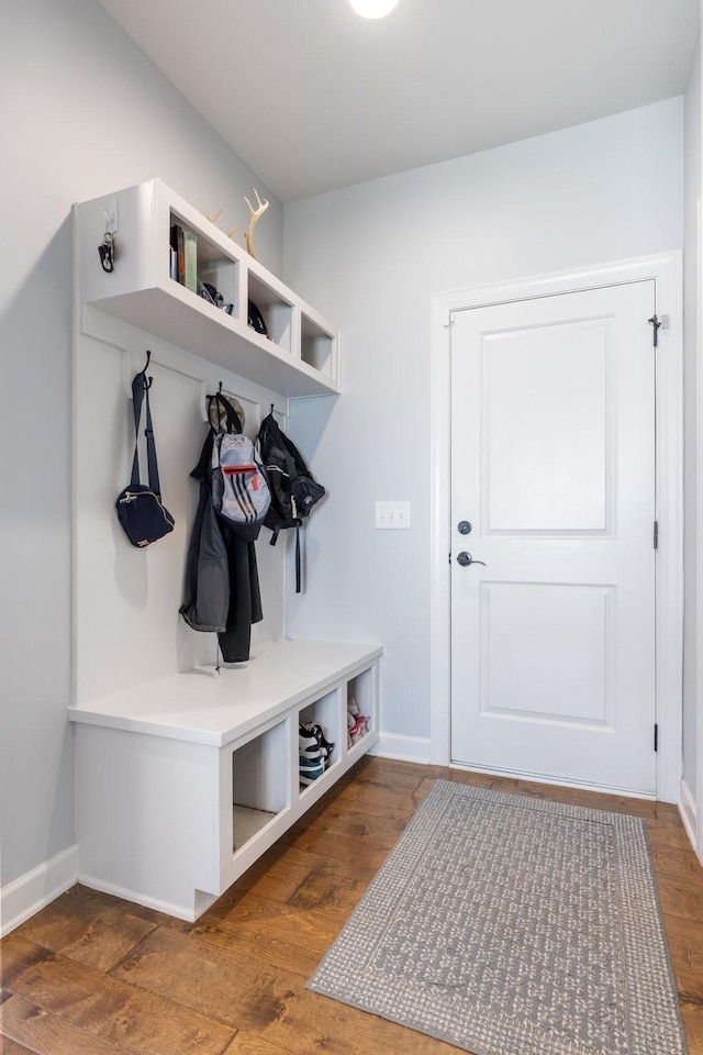 5308 Abbottswood Dr, Smyrna, TN 37167 - mudroom featuring baseboards and wood finished floors