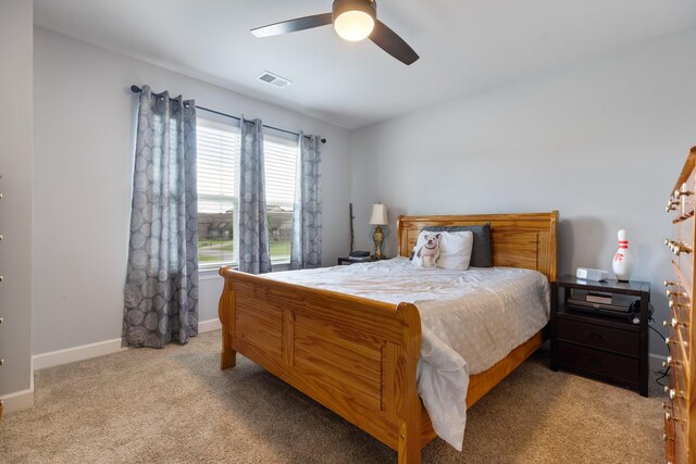 5308 Abbottswood Dr, Smyrna, TN 37167 - bedroom featuring light colored carpet and a ceiling fan