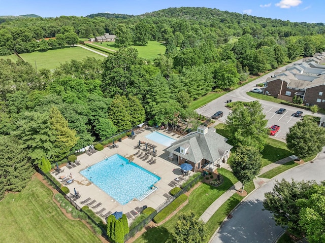 311 Wandering Cir, Franklin, TN 37067 - aerial view of a heavily wooded area