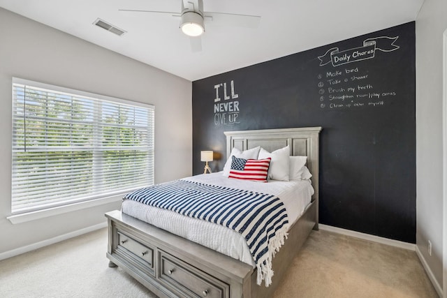 311 Wandering Cir, Franklin, TN 37067 - bedroom with carpet and ceiling fan