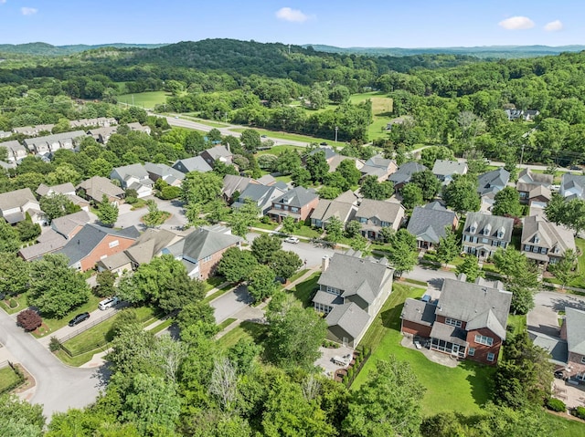 311 Wandering Cir, Franklin, TN 37067 - aerial view of residential area featuring a heavily wooded area