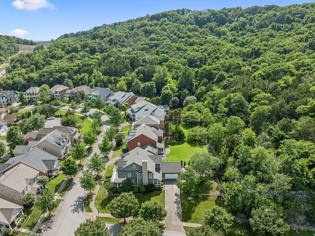 311 Wandering Cir, Franklin, TN 37067 - aerial perspective of suburban area featuring a forest