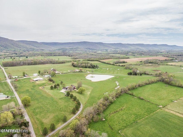 233 Nine Mile Cross Rd, Pikeville, TN 37367 - aerial overview of property's location with rural landscape and a mountainous background