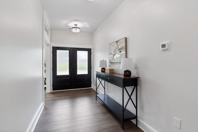312 N Main St, Dickson, TN 37055 - entrance foyer with french doors and wood finished floors