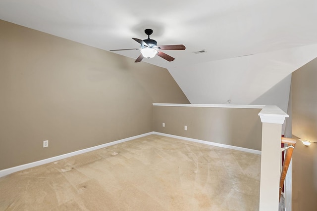 245 Northcrest Commons Cir, Nashville, TN 37211 - bonus room featuring a ceiling fan, light colored carpet, and vaulted ceiling