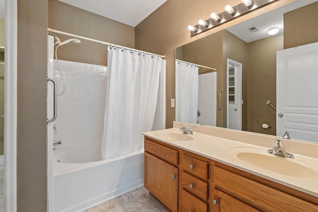245 Northcrest Commons Cir, Nashville, TN 37211 - bathroom with shower / bath combo and double vanity