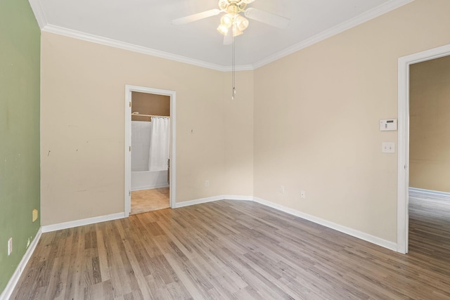 245 Northcrest Commons Cir, Nashville, TN 37211 - spare room featuring ceiling fan, crown molding, and wood finished floors