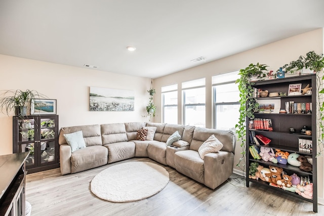 7127 Golden Way, White House, TN 37188 - living area with wood finished floors and recessed lighting