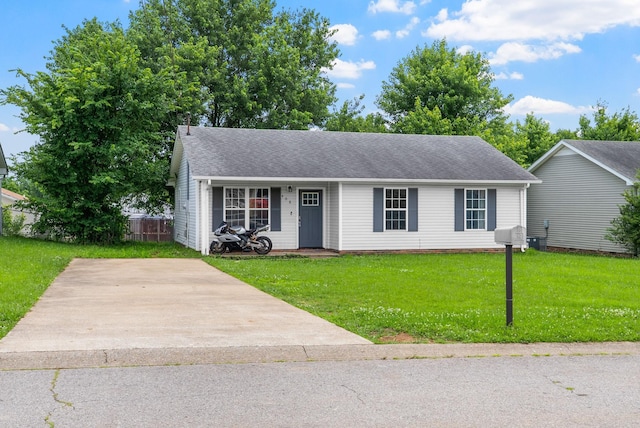 408 Eddy St, Oak Grove, KY 42262 - view of front of house featuring a front yard and roof with shingles