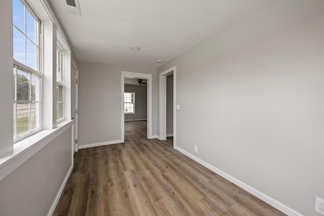 102 Hodges St N, Cowan, TN 37318 - empty room featuring wood finished floors and ceiling fan