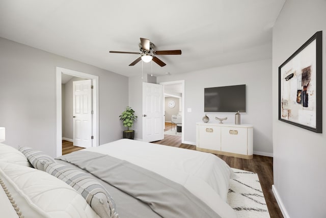 102 Hodges St N, Cowan, TN 37318 - bedroom featuring wood finished floors and ceiling fan