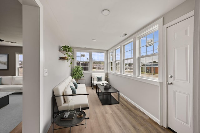 102 Hodges St N, Cowan, TN 37318 - sunroom / solarium with wood finished floors and baseboards