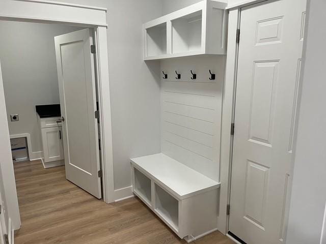 8246 Aedc Rd, Estill Springs, TN 37330 - mudroom with light wood finished floors and baseboards