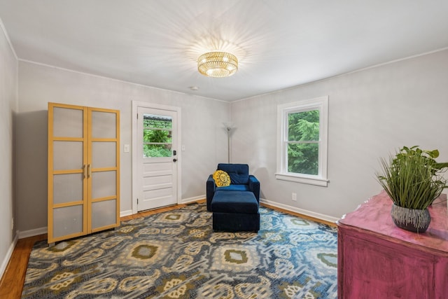 1338 Ardee Ave, Nashville, TN 37216 - sitting room with wood finished floors and a chandelier