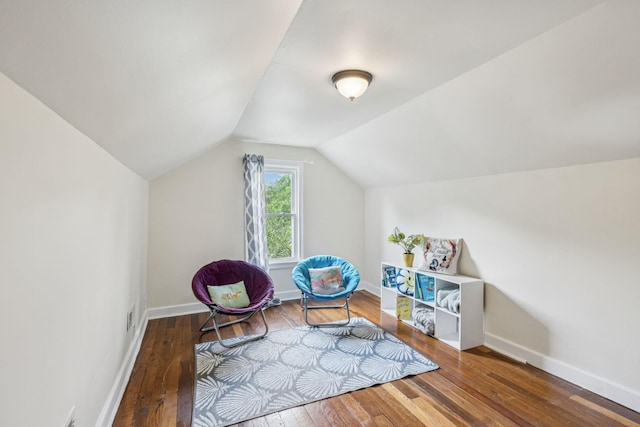 1338 Ardee Ave, Nashville, TN 37216 - sitting room with hardwood / wood-style floors and lofted ceiling