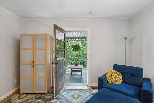 1338 Ardee Ave, Nashville, TN 37216 - sitting room featuring wood finished floors and crown molding