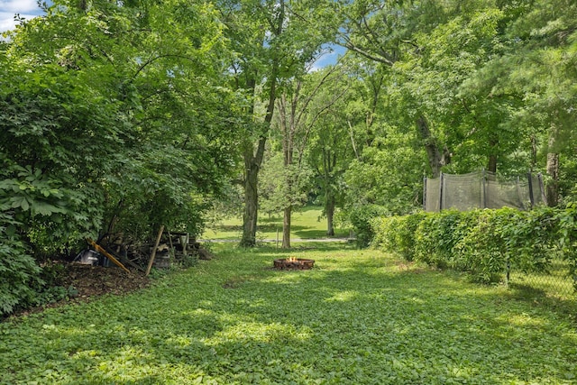 1338 Ardee Ave, Nashville, TN 37216 - view of yard featuring a fire pit