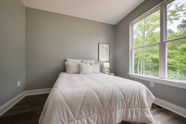 85 Truform Way, Dickson, TN 37055 - bedroom featuring multiple windows, dark wood-style floors, and lofted ceiling