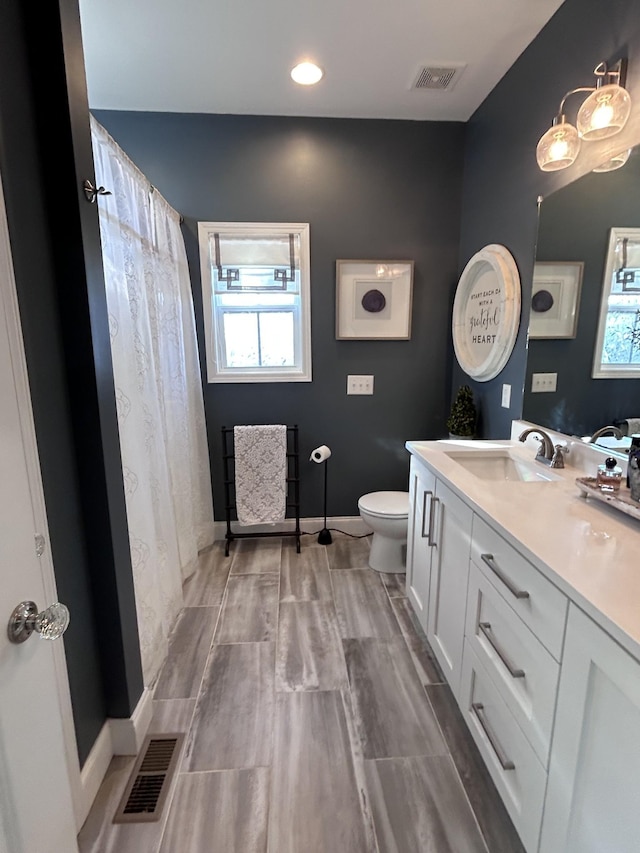 207 Walnut St, Springfield, TN 37172 - bathroom with vanity, wood finished floors, and recessed lighting