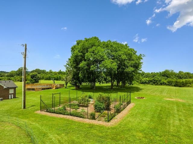 5077 Joe Peay Rd, Spring Hill, TN 37174 - view of yard featuring a garden and a fire pit