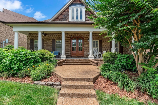 1051 Fitzroy Cir, Spring Hill, TN 37174 - view of exterior entry featuring brick siding and covered porch