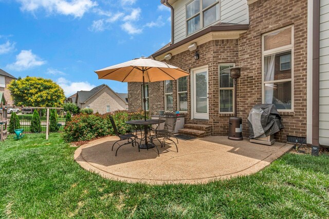 1051 Fitzroy Cir, Spring Hill, TN 37174 - view of patio featuring entry steps and grilling area