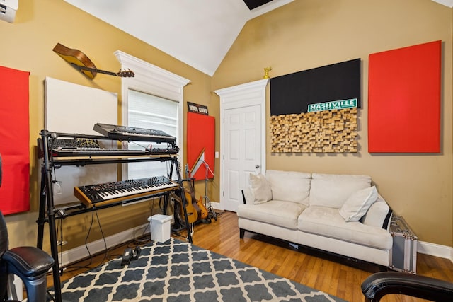 3002 Stow Xing, Murfreesboro, TN 37128 - sitting room with wood finished floors and vaulted ceiling