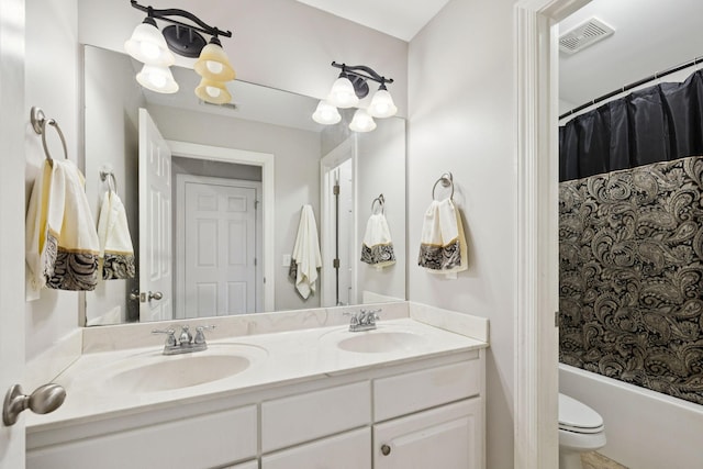 3002 Stow Xing, Murfreesboro, TN 37128 - full bathroom featuring double vanity and shower / bath combo with shower curtain