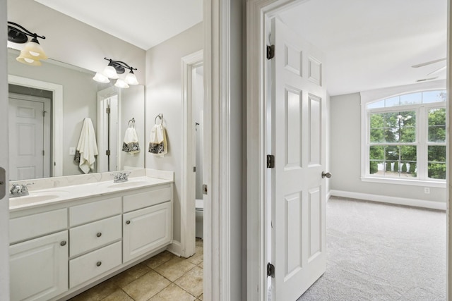 3002 Stow Xing, Murfreesboro, TN 37128 - bathroom featuring double vanity and baseboards
