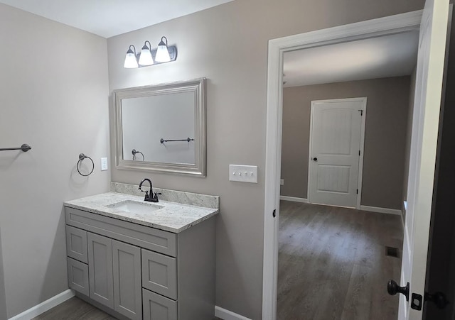 1323 Higginbotham Rd, Mcminnville, TN 37110 - bathroom featuring vanity and wood finished floors