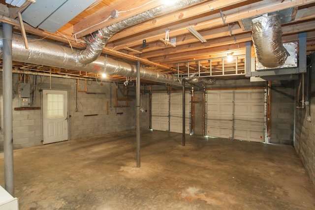 1530 Roy Brown Rd, Burns, TN 37029 - below grade area featuring concrete block wall