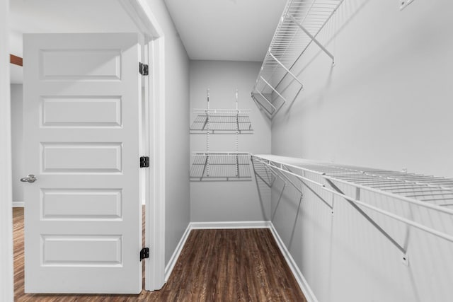 369 Springwater Dr, Summertown, TN 38483 - walk in closet with dark wood-style flooring