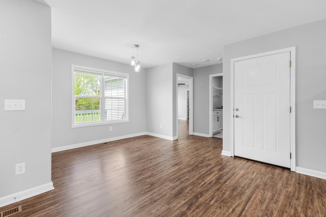 369 Springwater Dr, Summertown, TN 38483 - unfurnished room featuring dark wood-style floors and baseboards