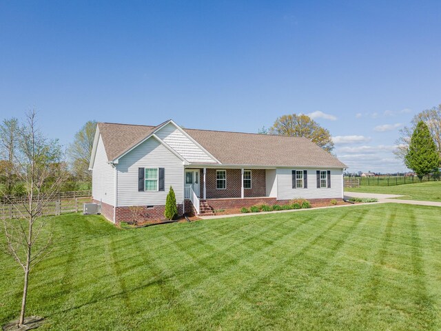 369 Springwater Dr, Summertown, TN 38483 - ranch-style home featuring a shingled roof and crawl space