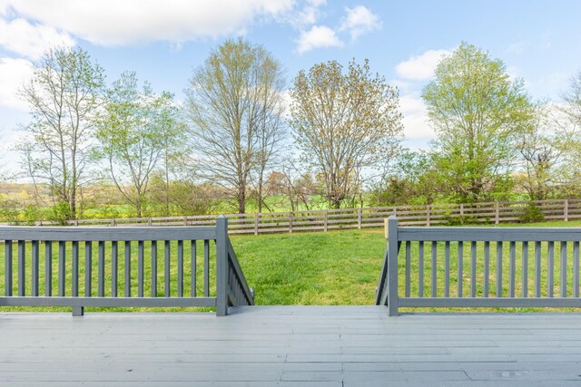 369 Springwater Dr, Summertown, TN 38483 - wooden deck featuring a fenced backyard