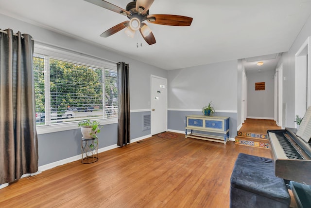 1827 Shelley St, Murfreesboro, TN 37129 - living room featuring wood finished floors and ceiling fan
