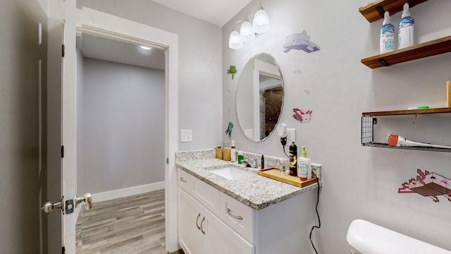 3310 Rocky Branch Rd, Watertown, TN 37184 - bathroom with wood finished floors and vanity