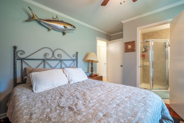 502 Budd St, Saint Joseph, TN 38481 - bedroom featuring ornamental molding and a ceiling fan