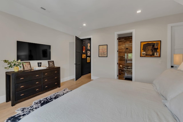 7025 Lanceleaf Dr, College Grove, TN 37046 - bedroom with light wood-type flooring and recessed lighting