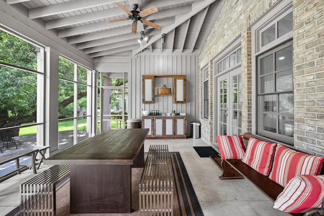 123 Jones Rd, Taft, TN 38488 - sunroom / solarium with ceiling fan and plenty of natural light