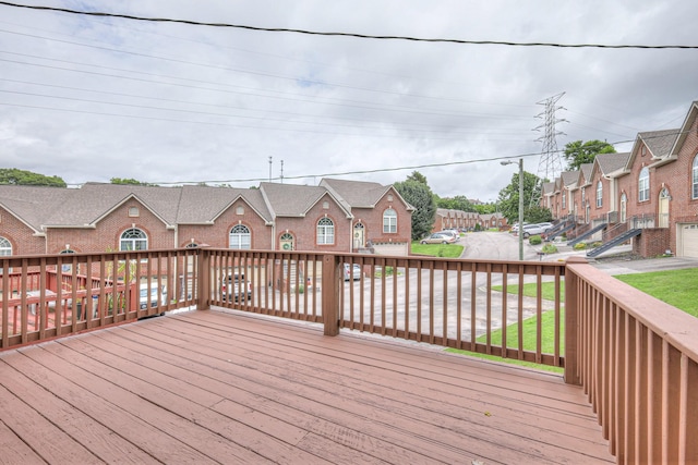 5766 Amalie Dr, Nashville, TN 37211 - wooden deck featuring a residential view