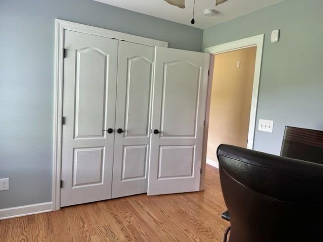 2244 Baptist Branch Rd, Mount Pleasant, TN 38474 - office space featuring light wood-type flooring and a ceiling fan
